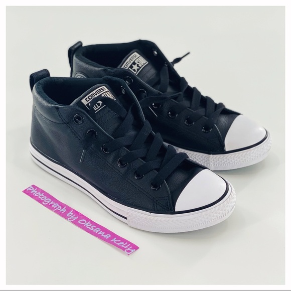 Converse Other - CONVERSE BIG KID CTAS STREET MID SNEAKERS Sz 5
